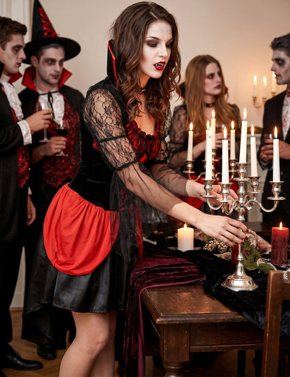 Naisten seksikäs vampyyriasu