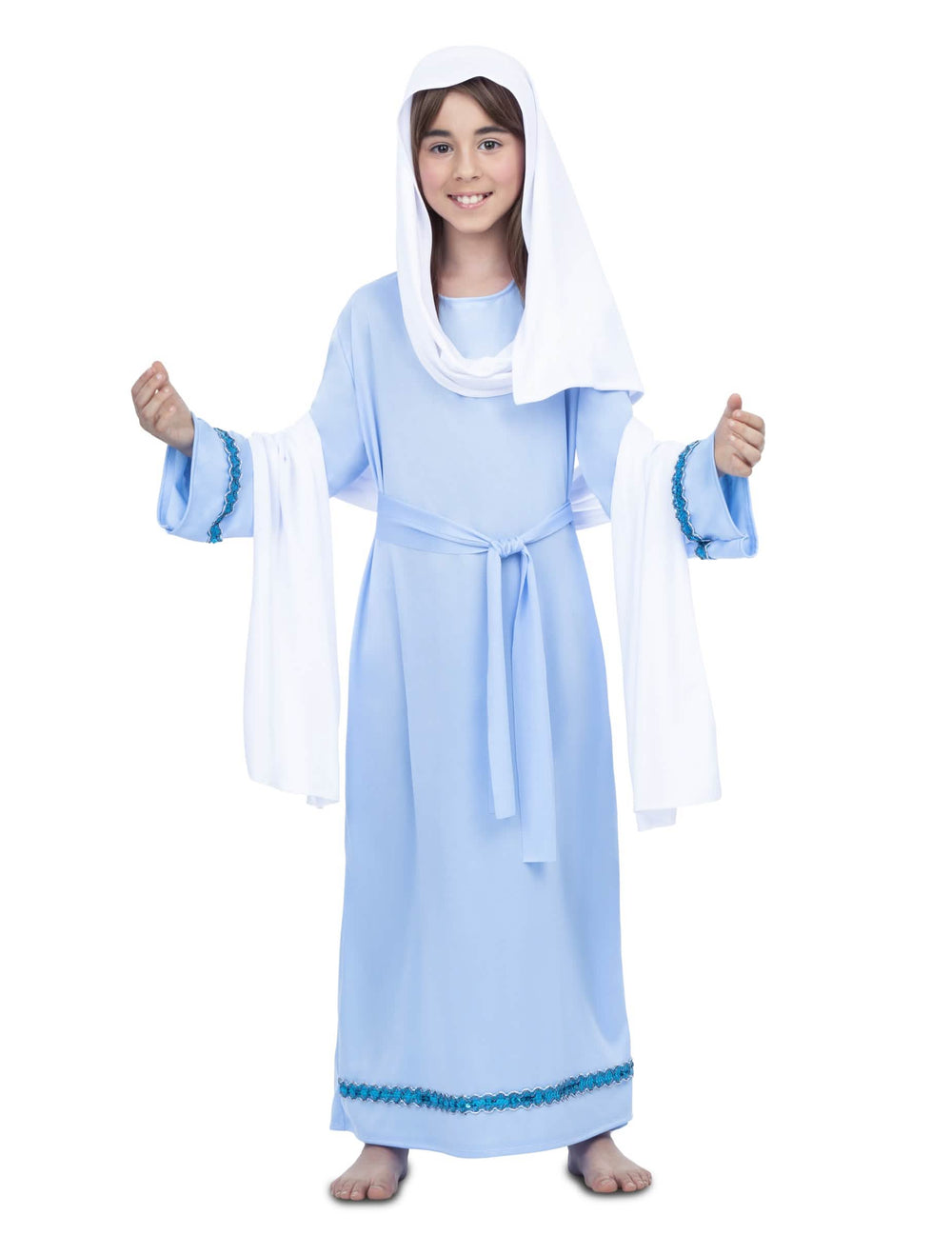 Neitsyt Maria -asu tytöt sininen ja valkoinen