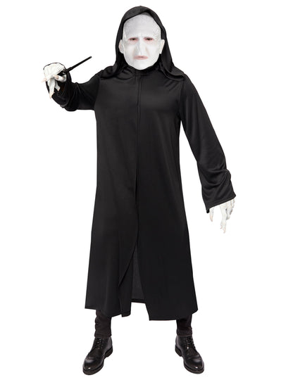 Déguisement Voldemort Harry Potter pour adulte noir avec masque blanc