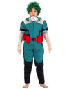 Déguisement Izuku Midoriya My Hero Academia™ pour enfant vert et noir avec masque argenté et ceinture rouge