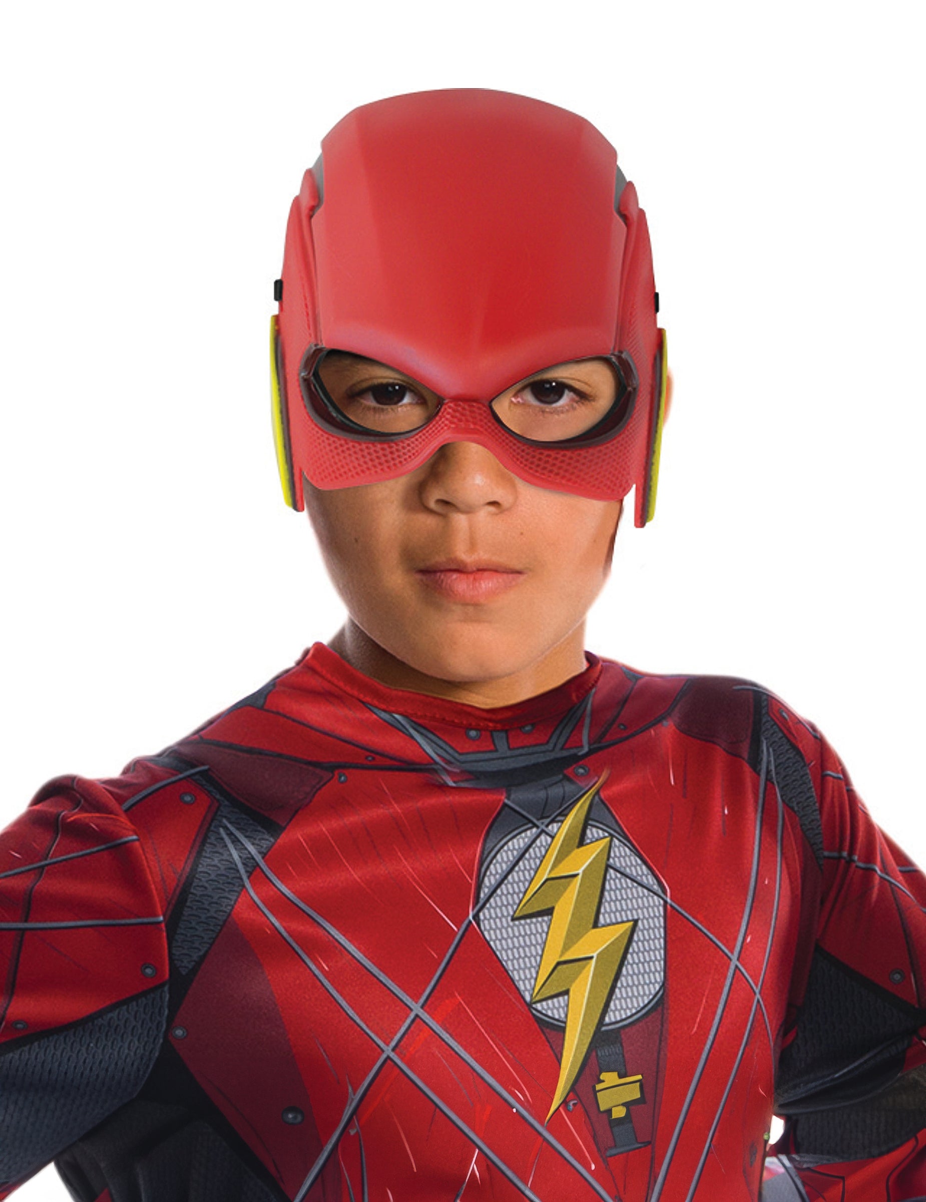 Demi-masque Flash pour enfant rouge