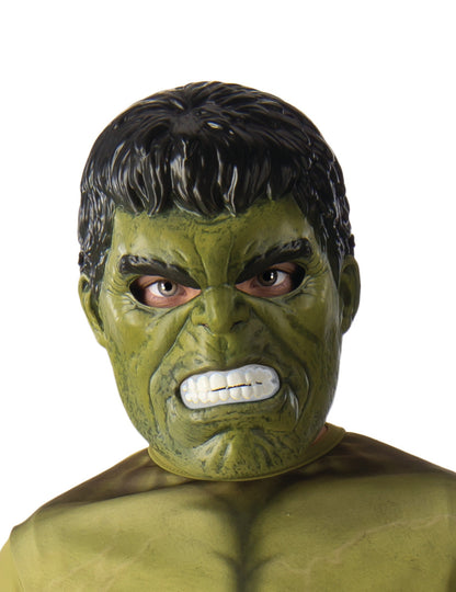 Demi-masque Hulk pour enfant vert