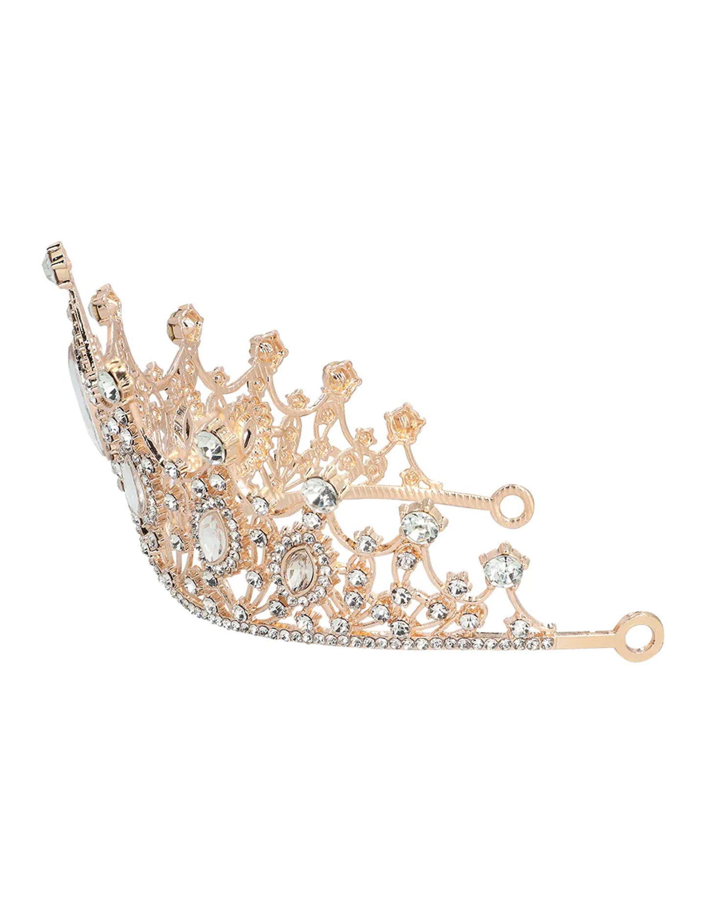Kuninkaallinen metallinen tiara ruusukulta aikuisille