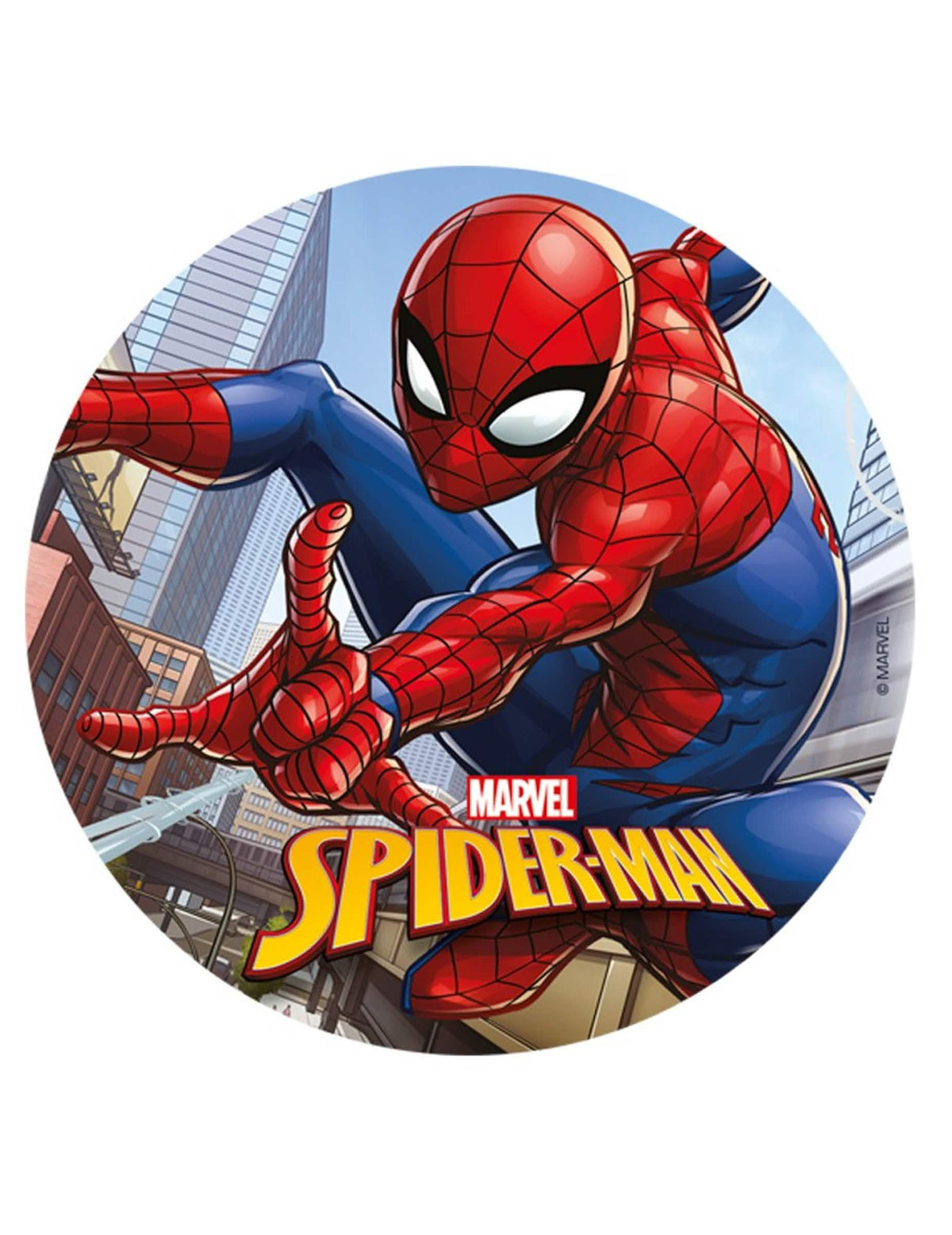 Spiderman-koristelevy lapsille punainen ja sininen