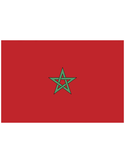 Drapeau de supporter Maroc 90 X 150 cm