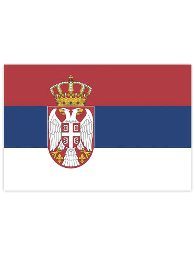 Serbian lippu 150 x 90 cm