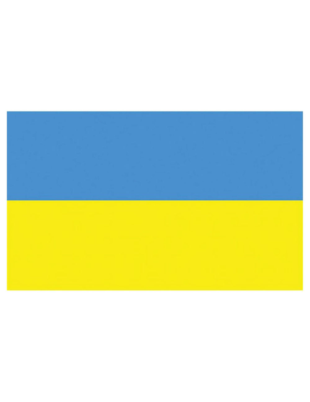 Vue d'ensemble du drapeau en tissu Ukraine