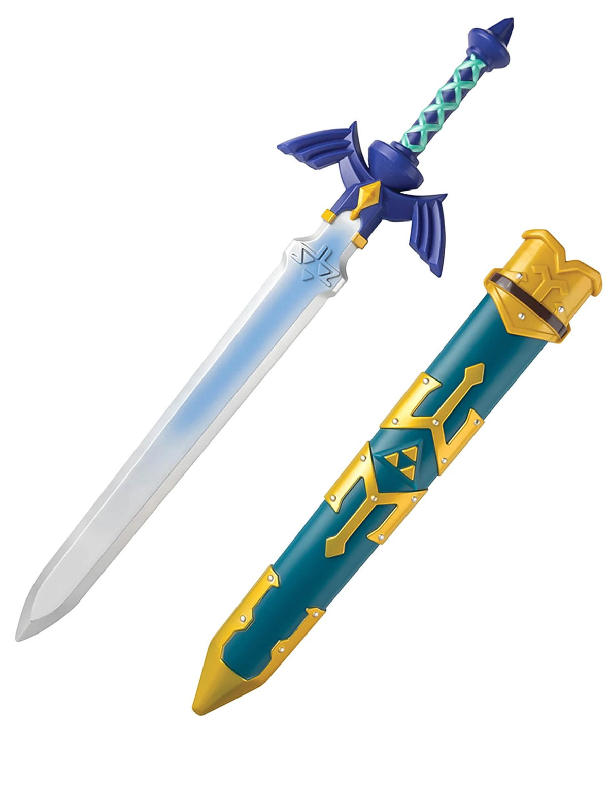 Linkin miekka - Legend of Zelda lapsille ja aikuisille sininen ja kulta vaipalla