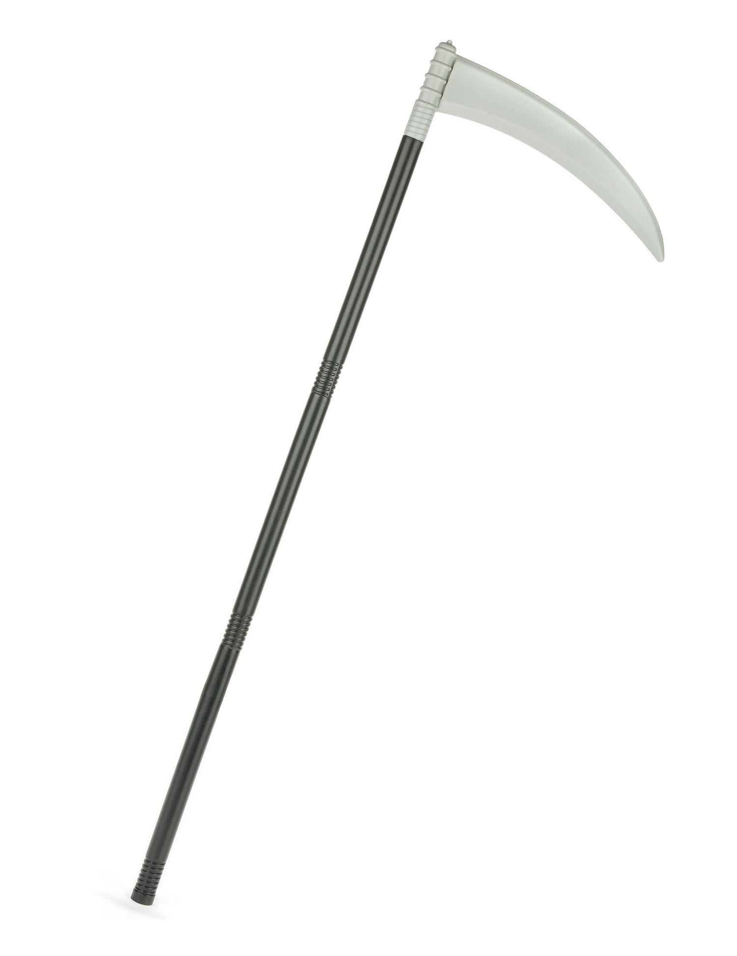 Faux en plastique de faucheuse pour adulte noire et grise