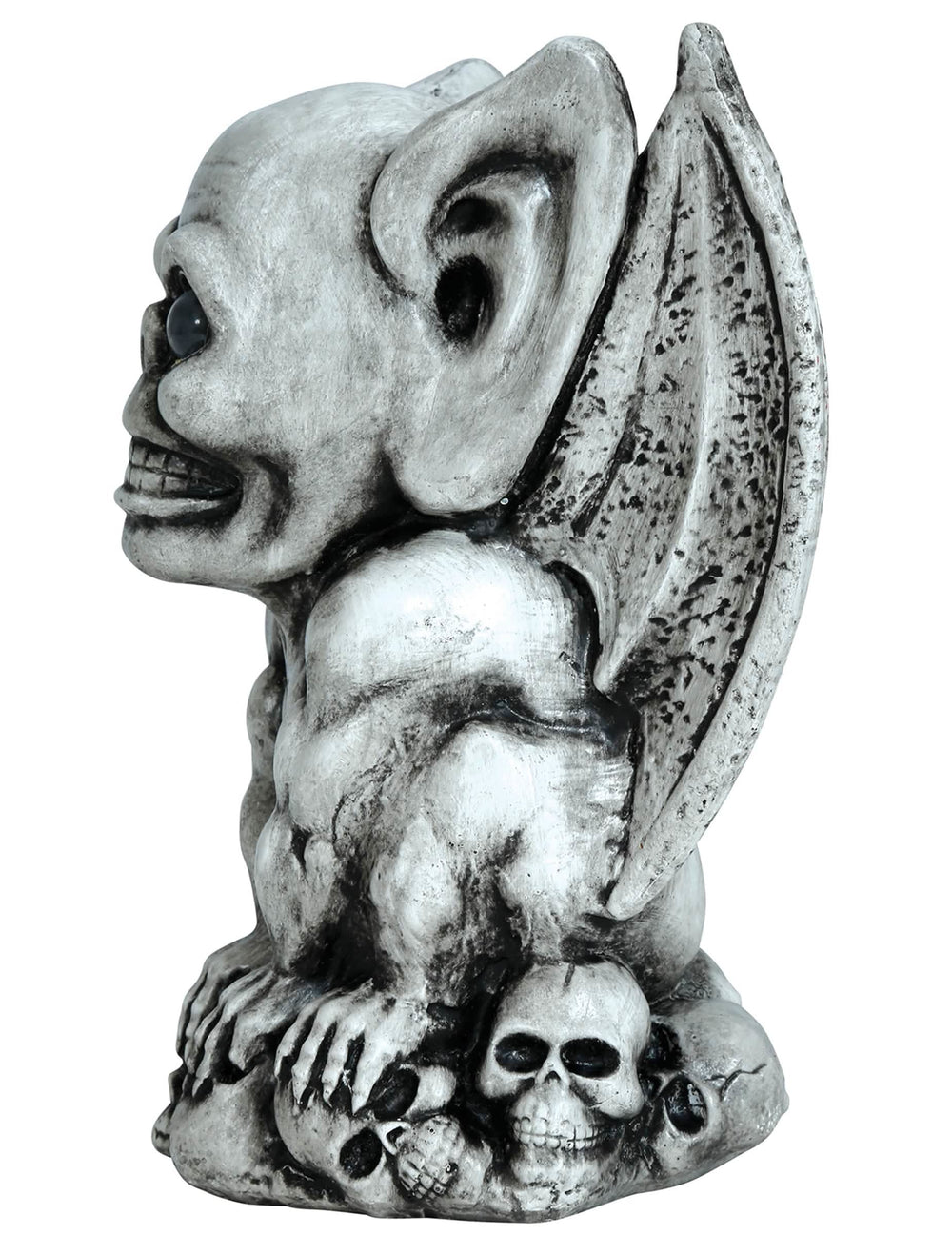Vue de profil de la gargouille décorative pour Halloween