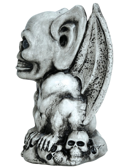 Vue de profil de la gargouille décorative pour Halloween