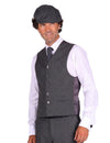 Gilet gangster années 20 gris homme
