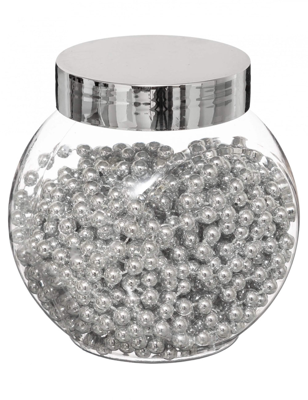 Guirlande de perles décoration de table pour fête argentées
