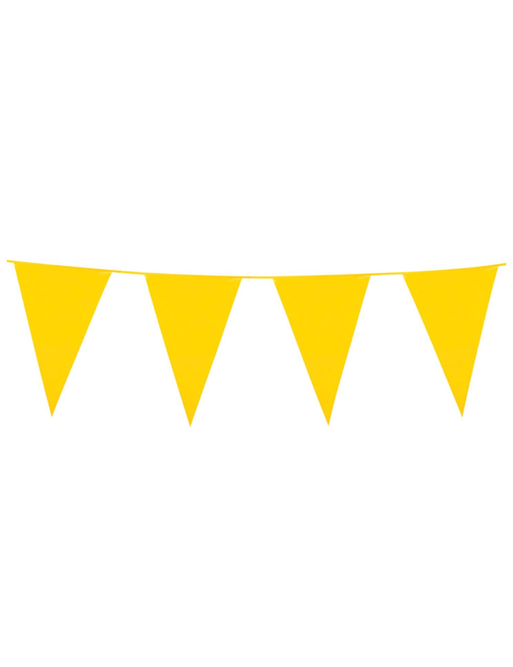 Guirlande à fanions jaunes pour fête de 10 mètres