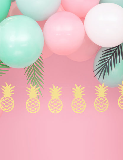 DIY-Ananas-Metallisinkultainen Seppele 150 cm Koristelusetti
