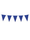 Guirlande à mini fanions pour fête bleu foncé
