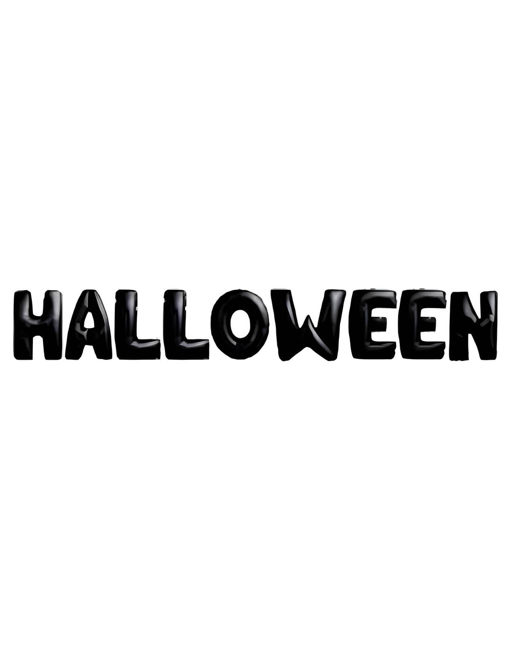 ilmapallokoriste alumiinista halloween mustilla kirjaimilla