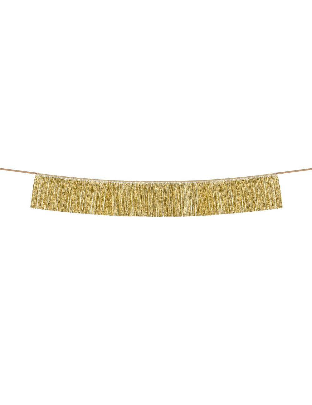Guirlande de fils à franges dorés pour fête 135 cm