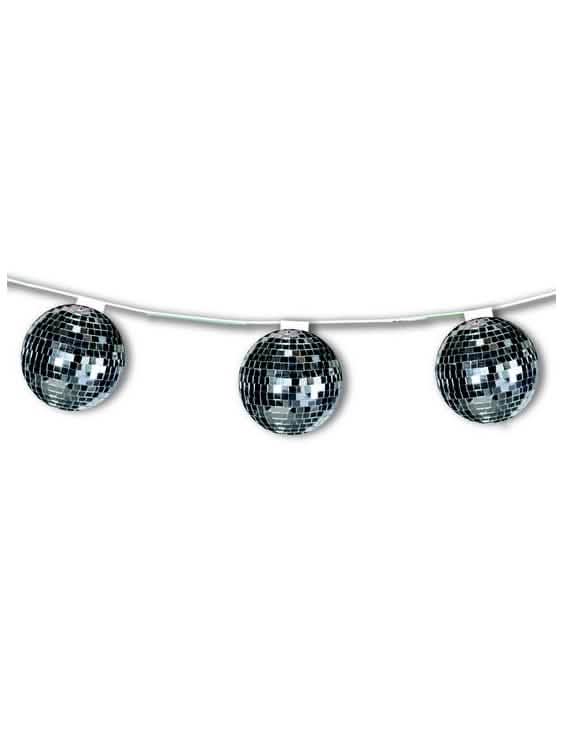 Guirlande disco argentée ignifuge