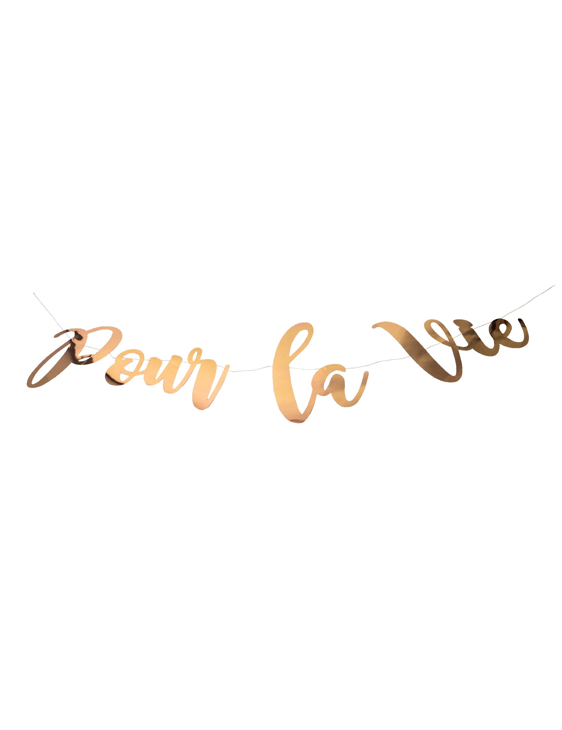 Guirlande en carton pour la vie pour mariage rose gold