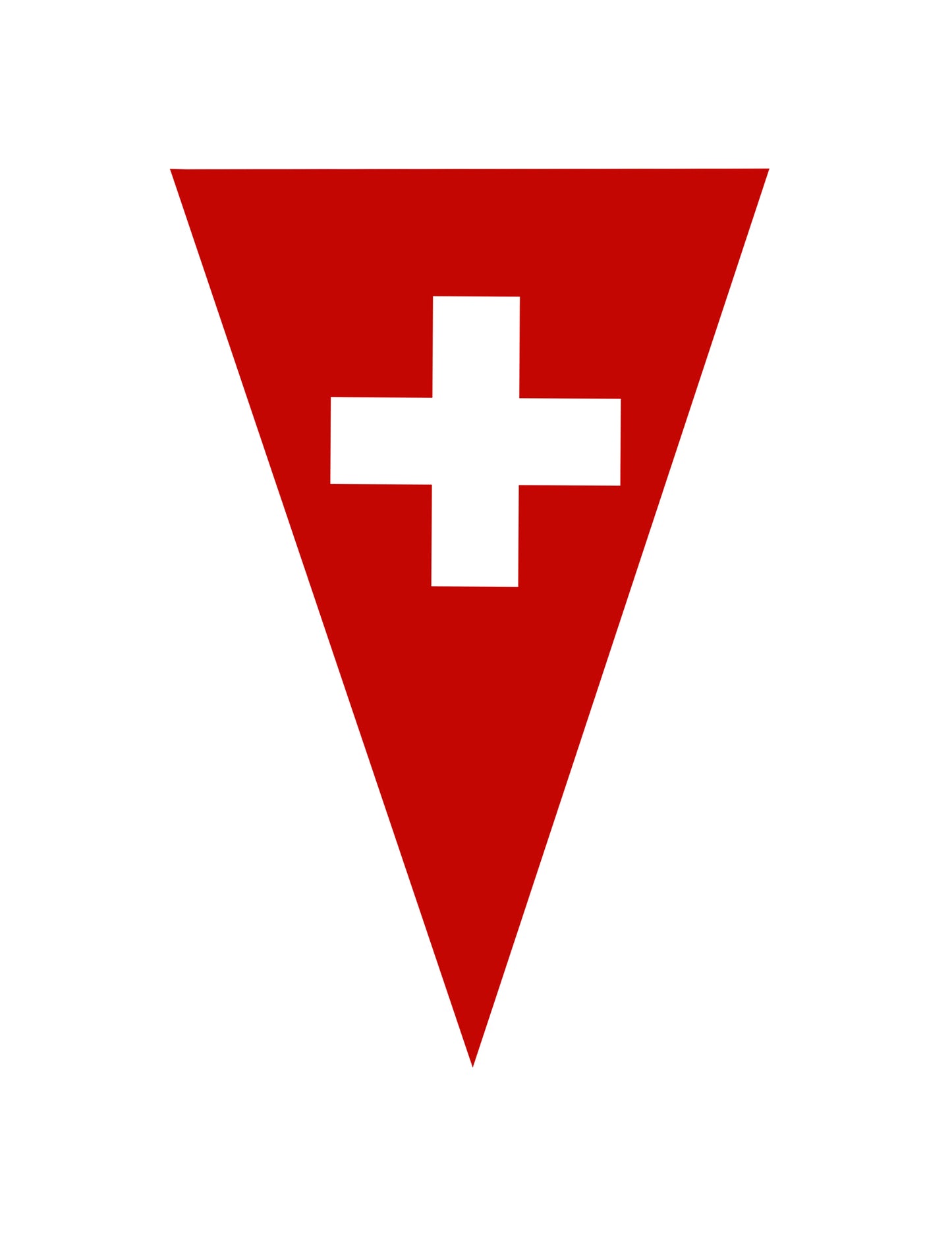 Sveitsin lippu-viirinauha 5 m