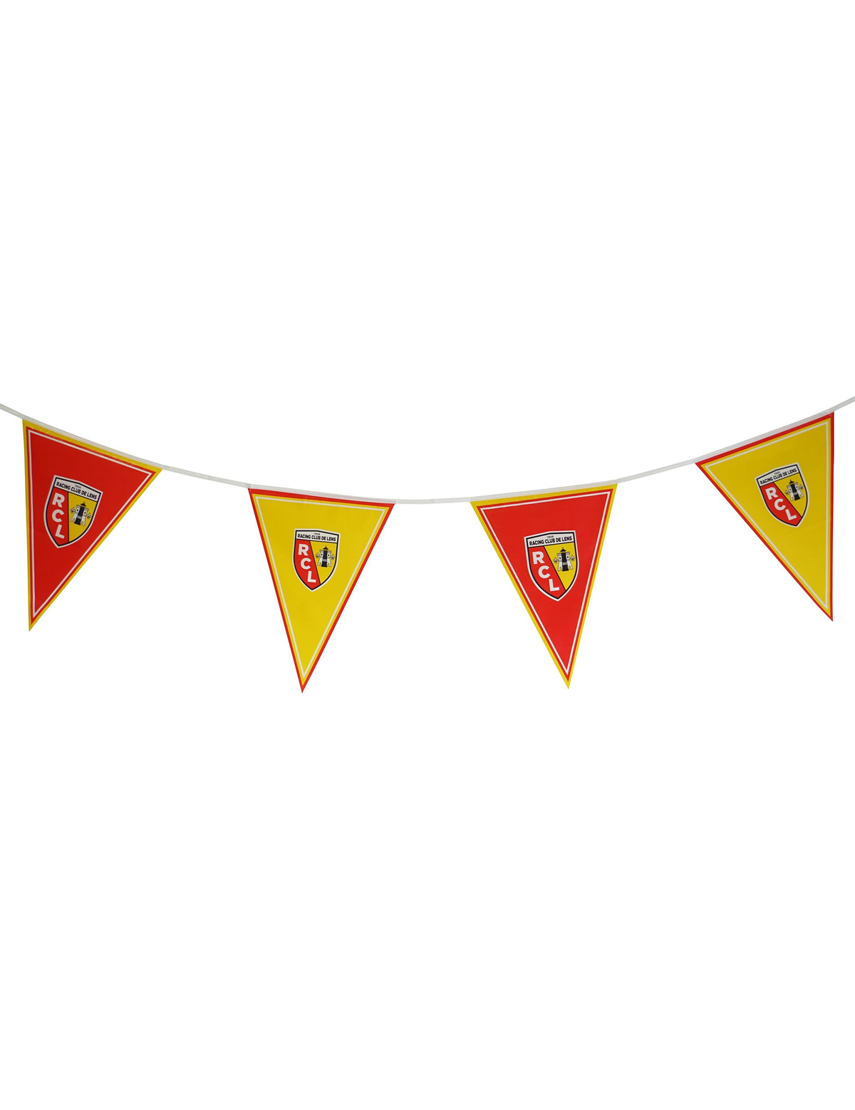 Guirlande fanions RC Lens rouge et jaune