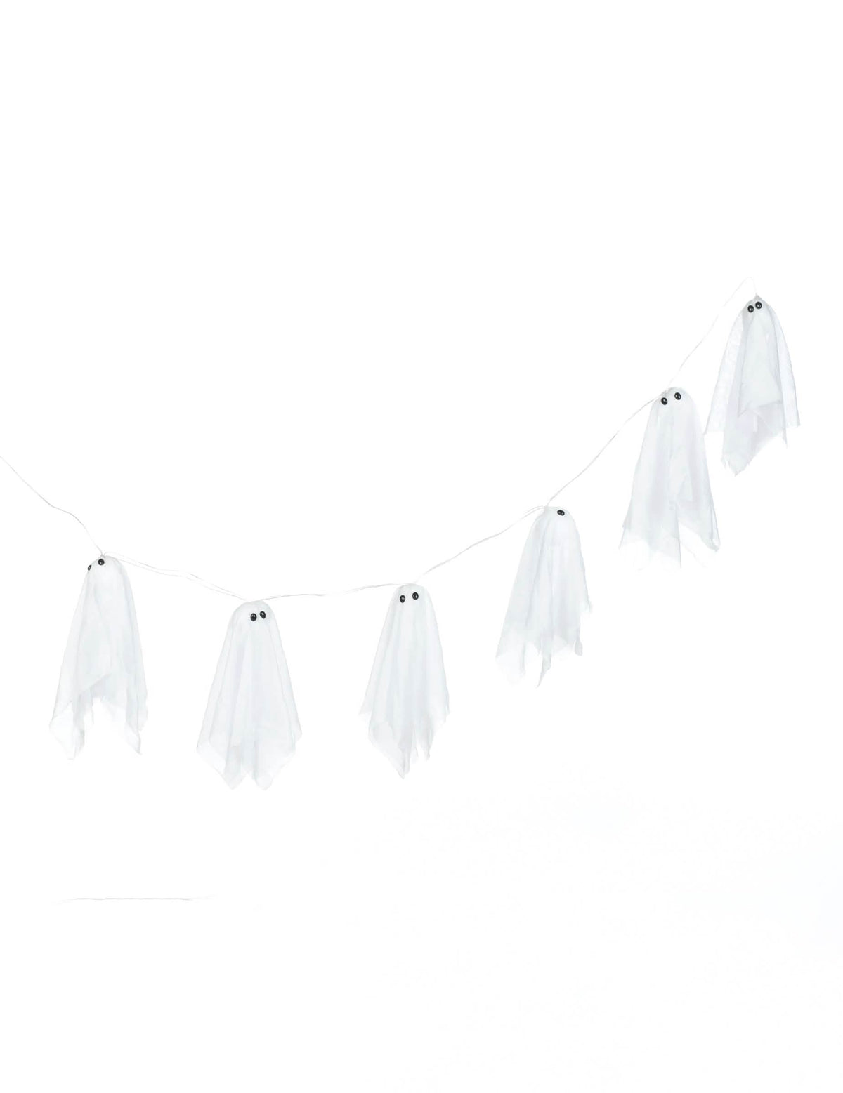 Vue d'ensemble de la guirlande fantômes lumineux Halloween