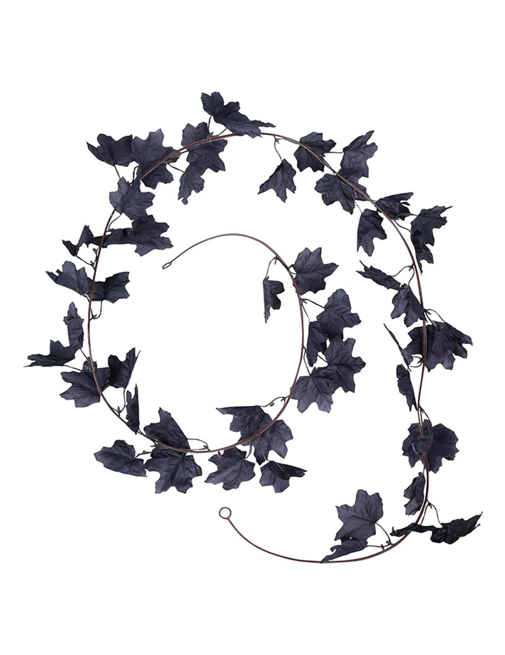 Guirlande de feuilles pour décoration d'Halloween noire