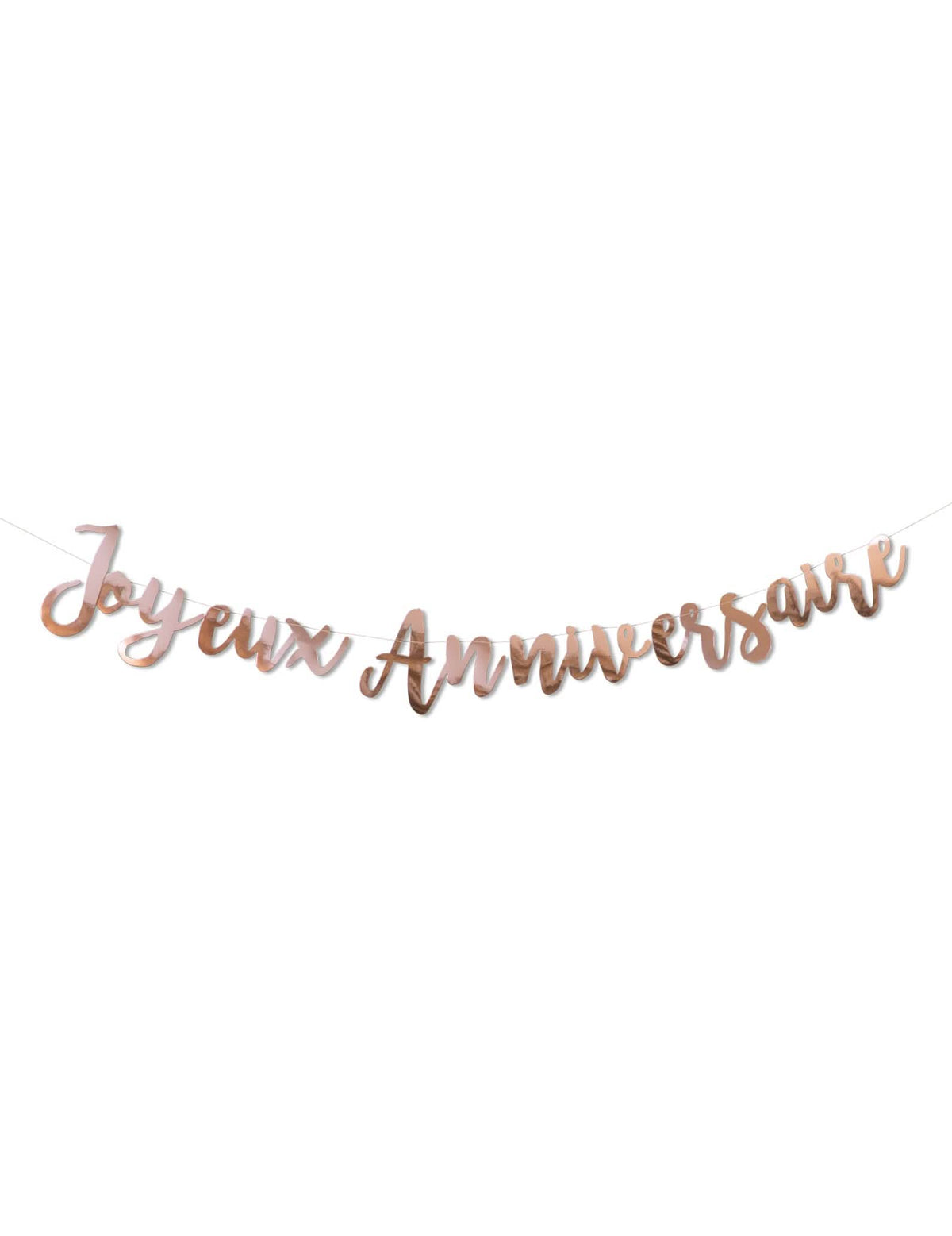 Guirlande Joyeux Anniversaire pour fête rose gold