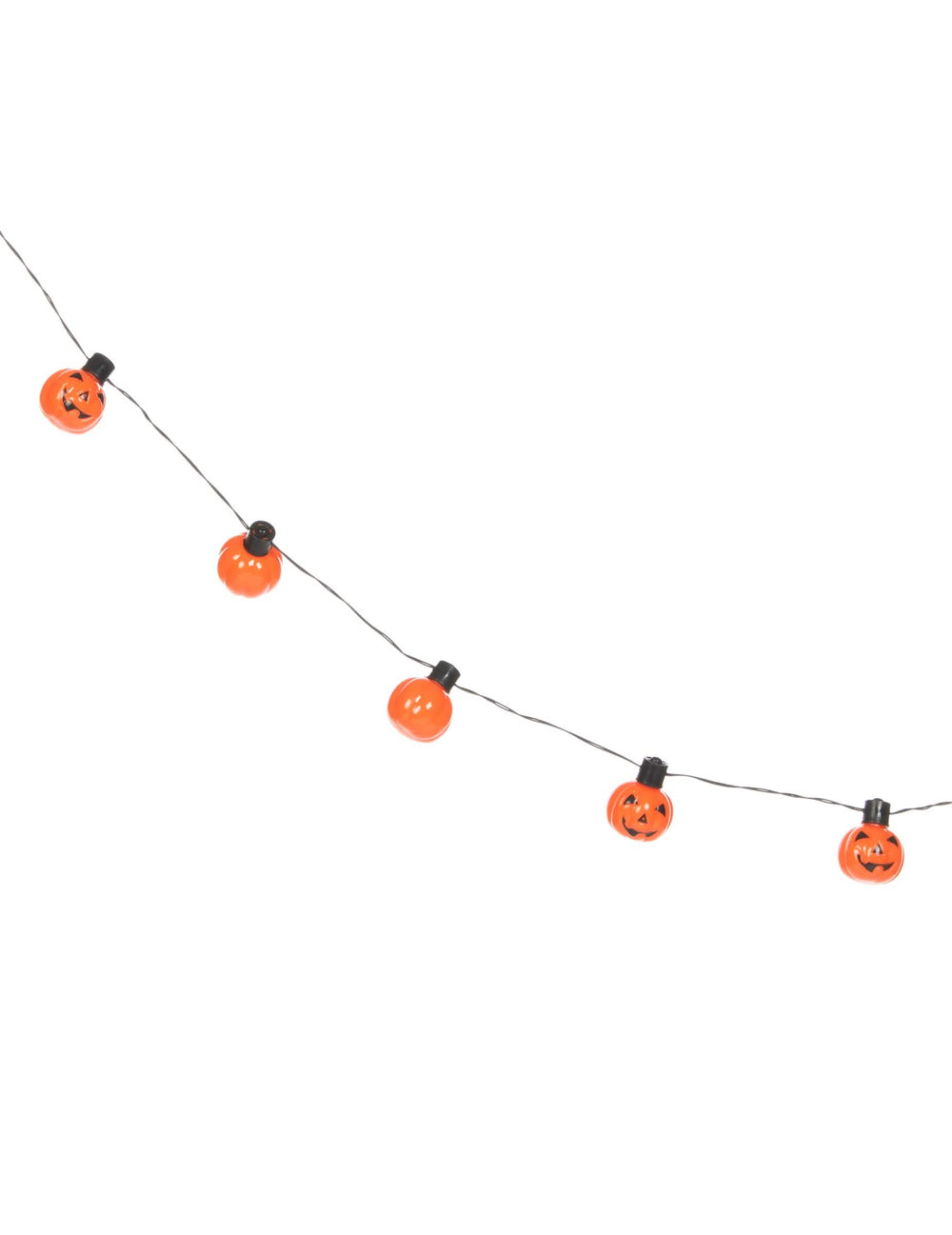 Guirlande lumineuse citrouille pour Halloween orange