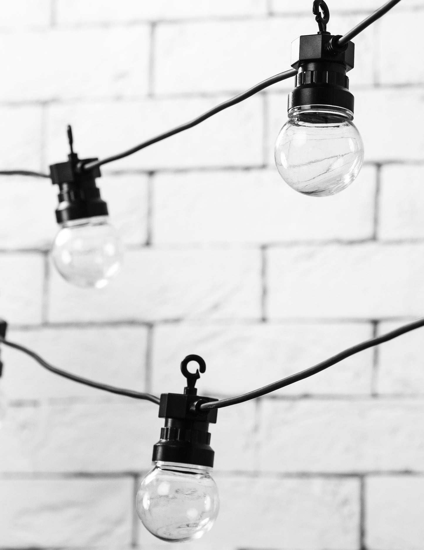 Musta LED-valoketju 5 m
