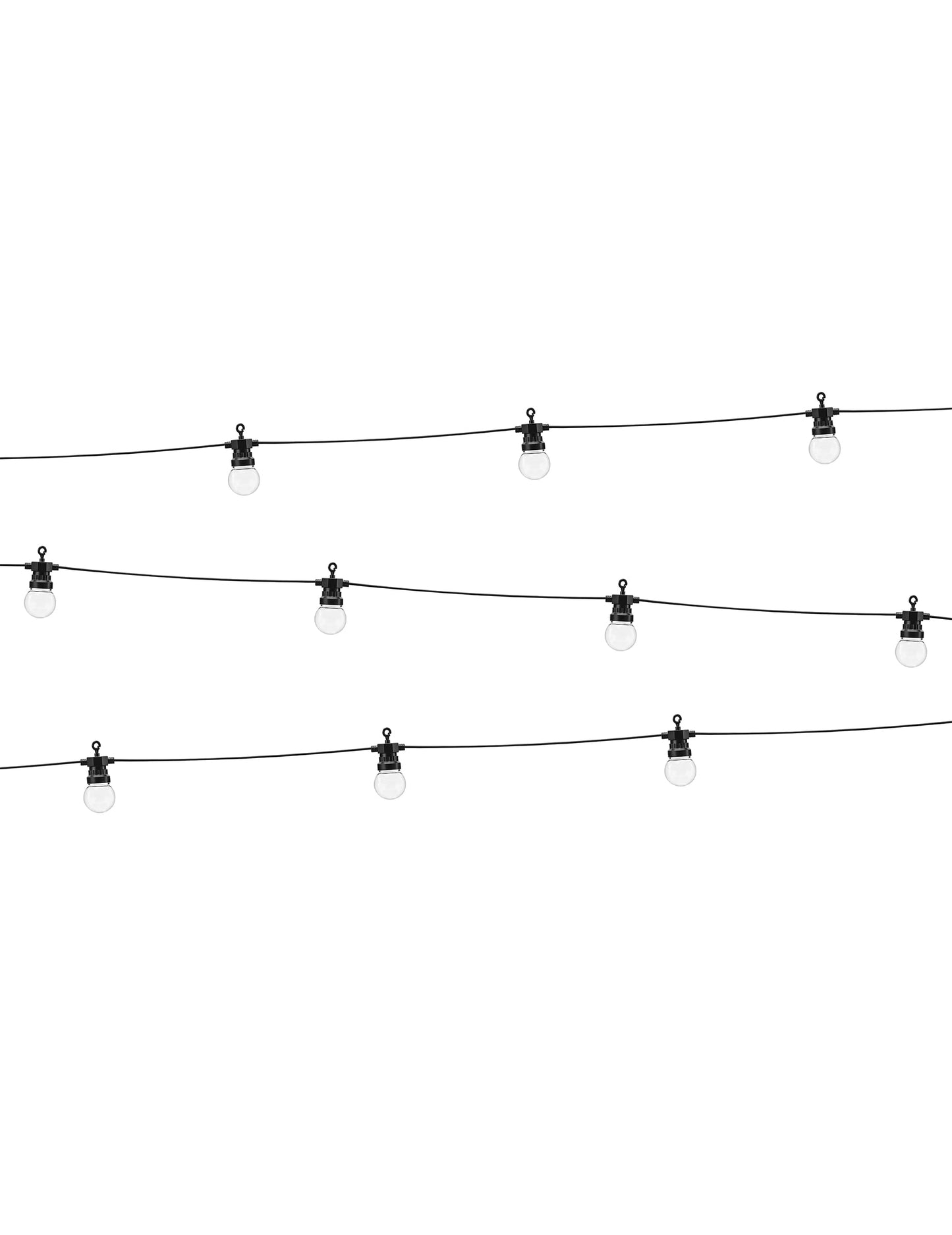 Musta LED-valoketju 5 m