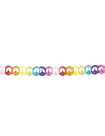 Guirlande hippie pour fête multicolore en papier
