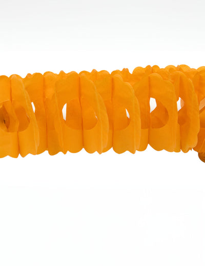 Guirlande en papier pour décoration de fête orange