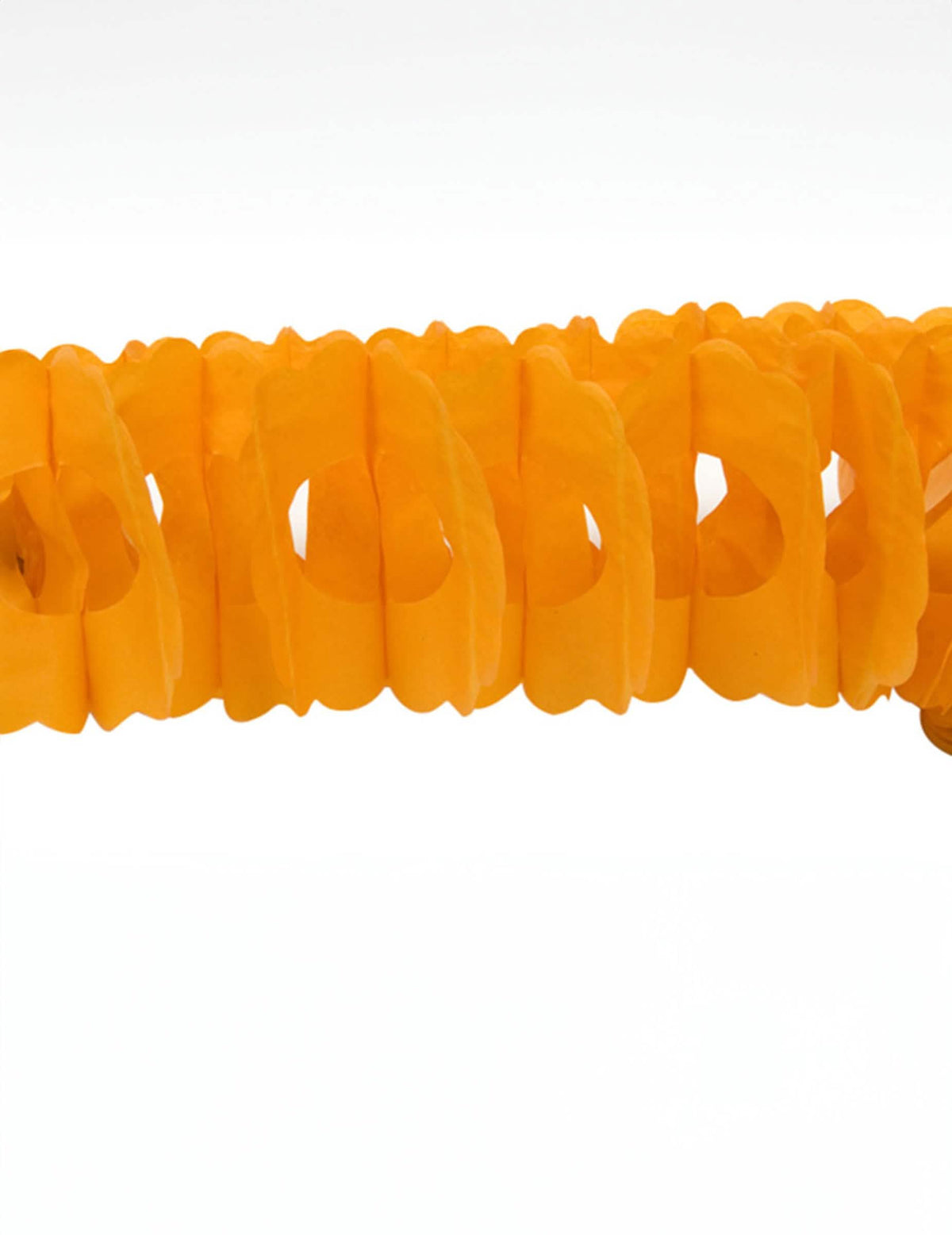 Paperinen oranssi viiri juhlakoristeluun