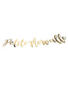 Guirlande petite merveille pour baby shower lettres dorées métallisées