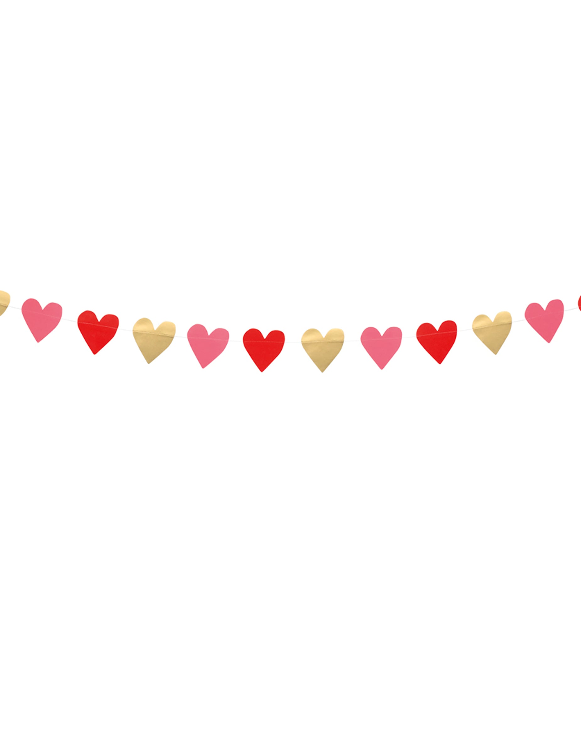 Mise en situation de la guirlande petits coeurs Love you