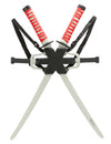 Kit accessoires Deadpool™ pour adulte avec katanas rouges et noirs