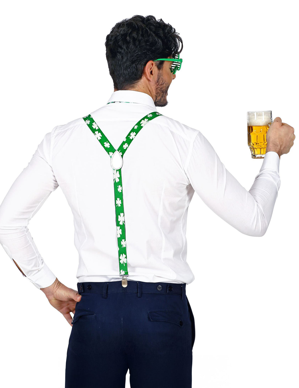 Vue de dos du Kit accessoires trèfles Saint Patrick