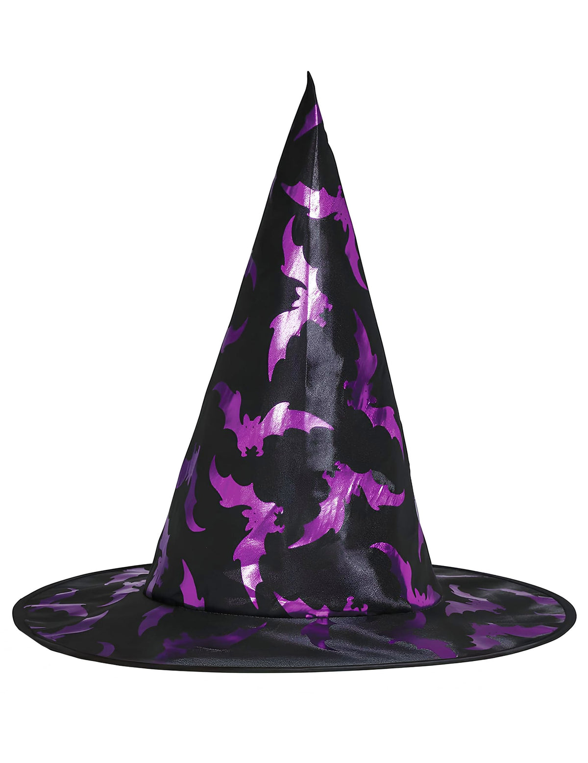 Détail du chapeau du kit cape et chapeau de sorcière chauve-souris