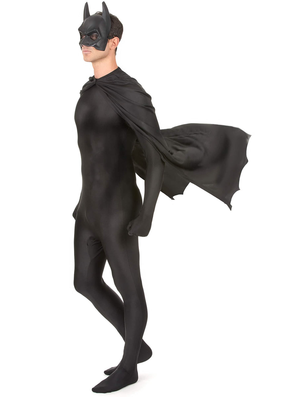Batman™-viitan ja -maskin sivunäkymä