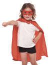 Kit cape et masque de super-héros pour enfant rouge