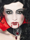 Kit maquillage vampire pour adulte Halloween avec faux sang et canines