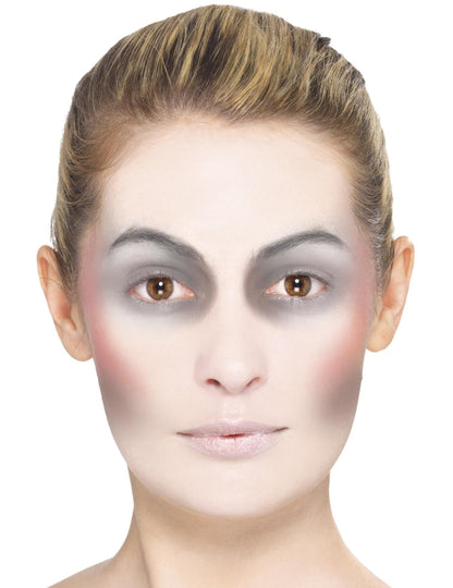 Kit maquillage de vampire pour adulte blanc et gris Halloween