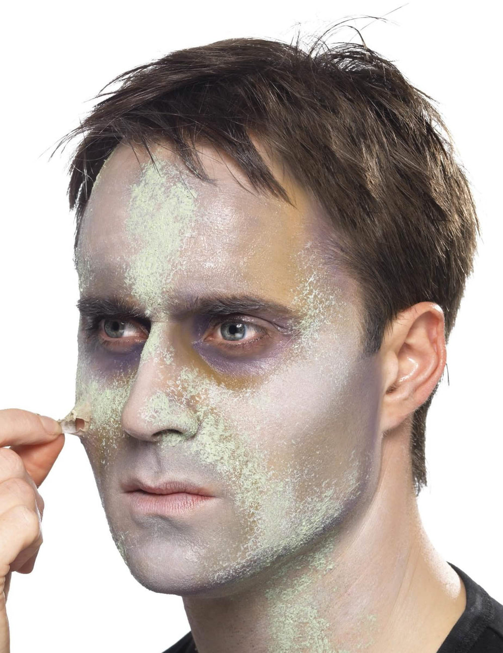 zombie-meikkien kuoriutuvan ihon yksityiskohta