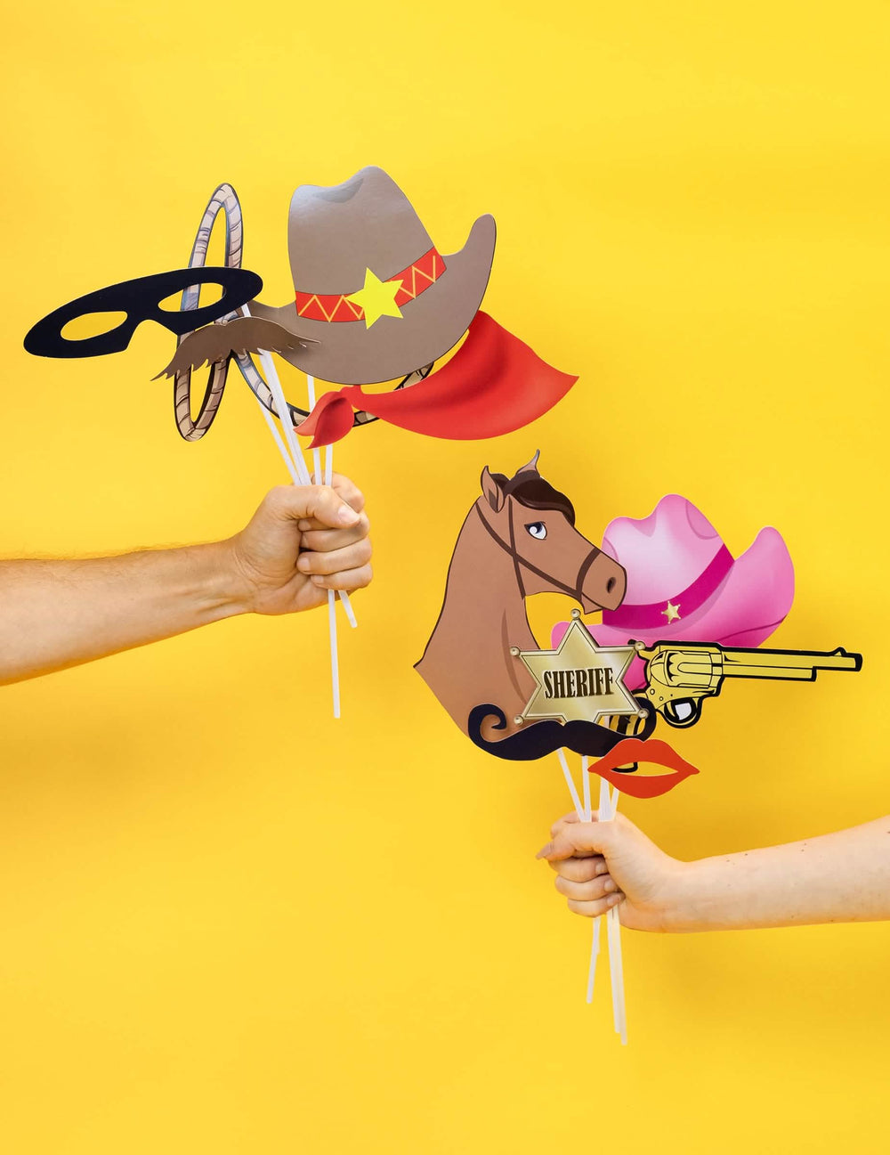 Cowboy-photobooth-paketin käyttötilanne