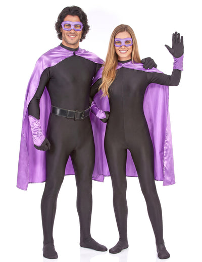 Aikuisten violetti supersankarisetti