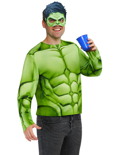 Hulkin™ aikuisten toppi ja maski