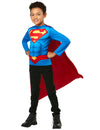 Kit top et cape Superman pour enfant bleu et rouge