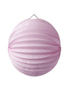 Lampion boule pour décoration rose en papier épais